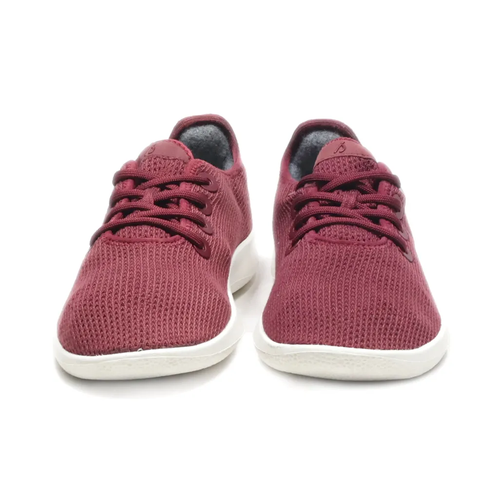 Allbirds Tree Runners Sport Shoes Fabric Red Colour For Women