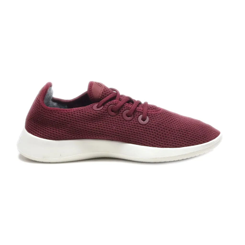 Allbirds Tree Runners Sport Shoes Fabric Red Colour For Women