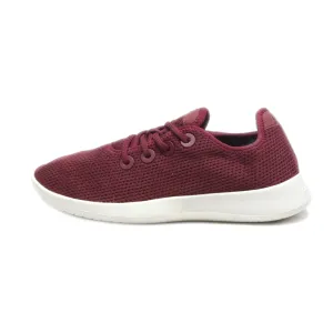 Allbirds Tree Runners Sport Shoes Fabric Red Colour For Women