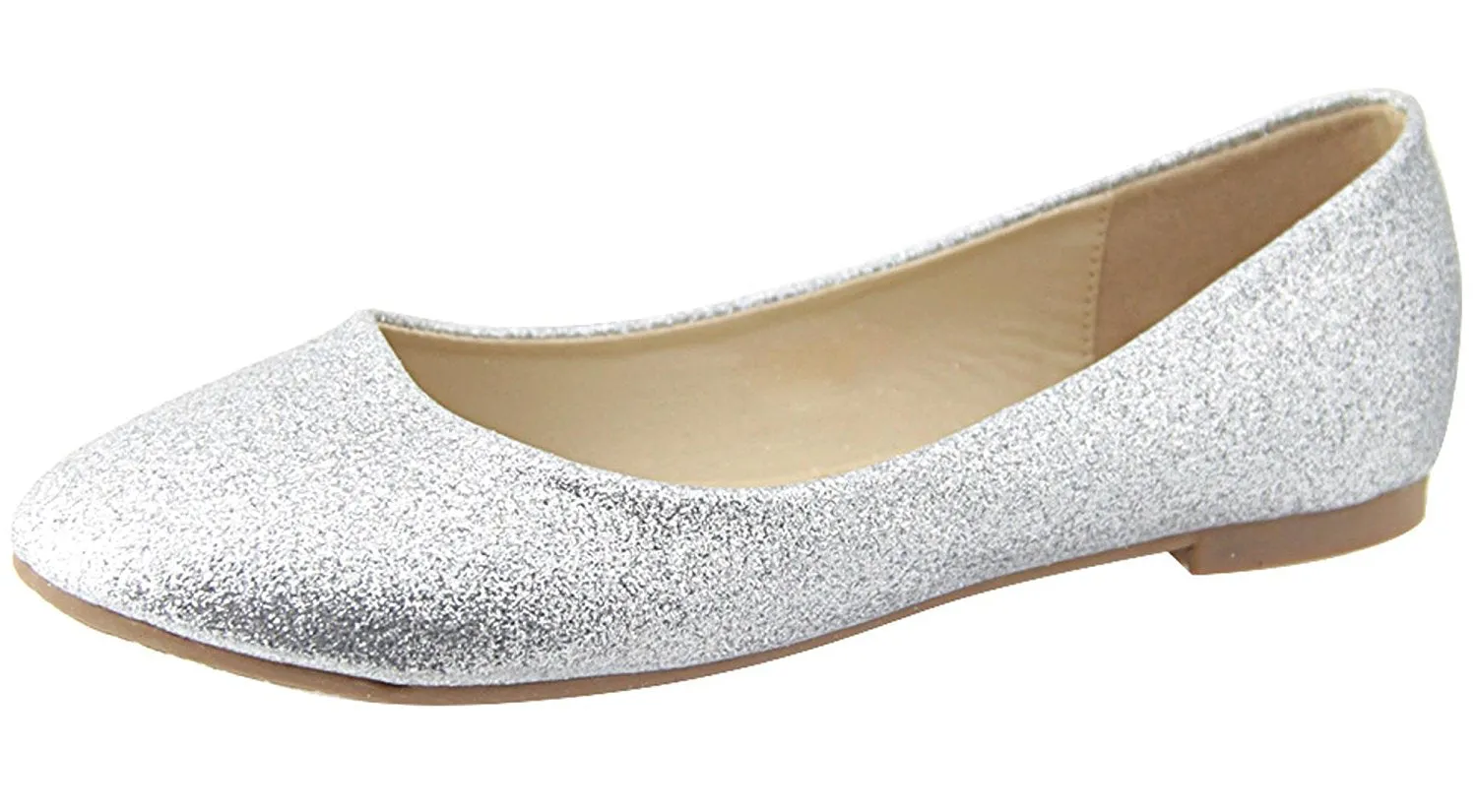 Bella Marie Women's Classic Round Toe Slip On Ballet Flats