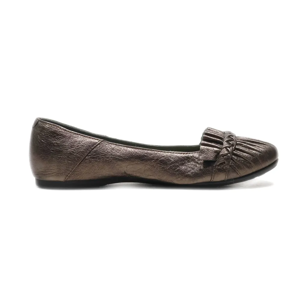 Born Ballerinas Leather Brown Colour For Women