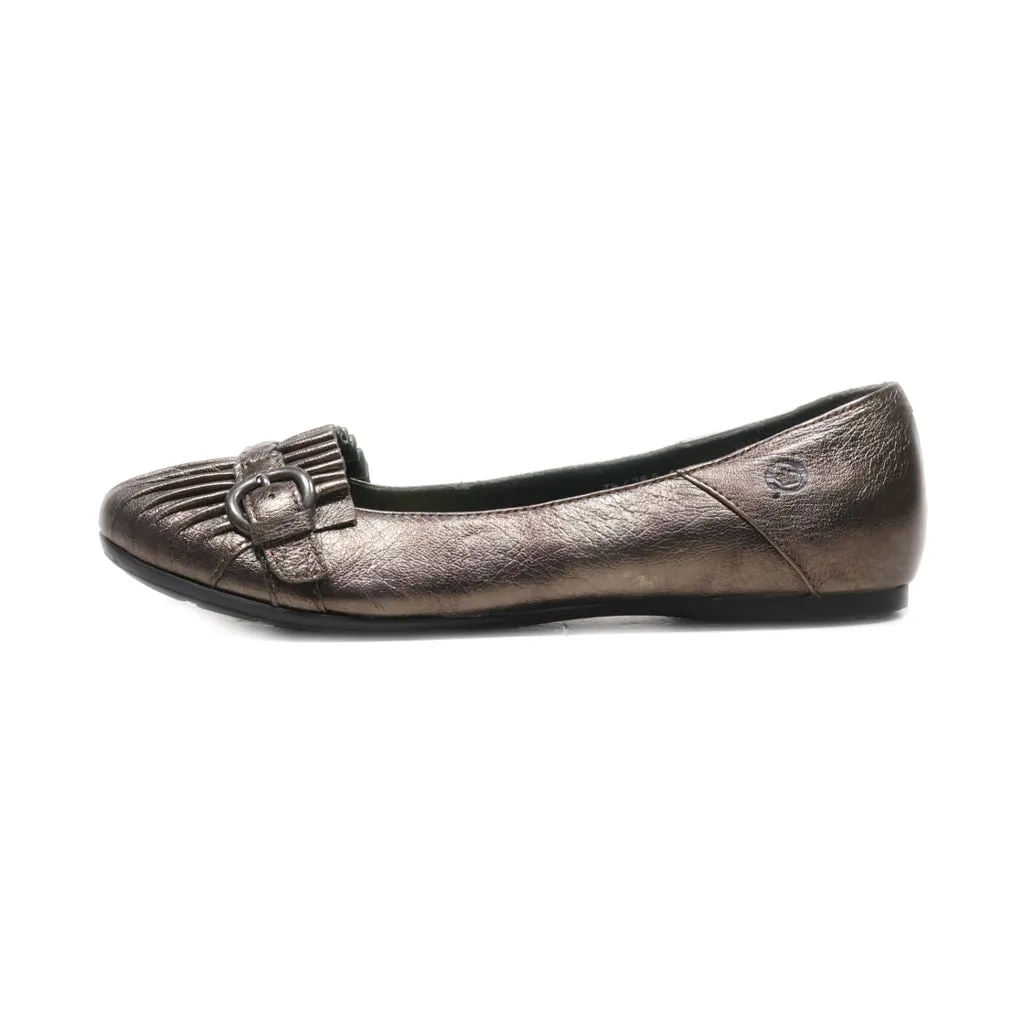 Born Ballerinas Leather Brown Colour For Women