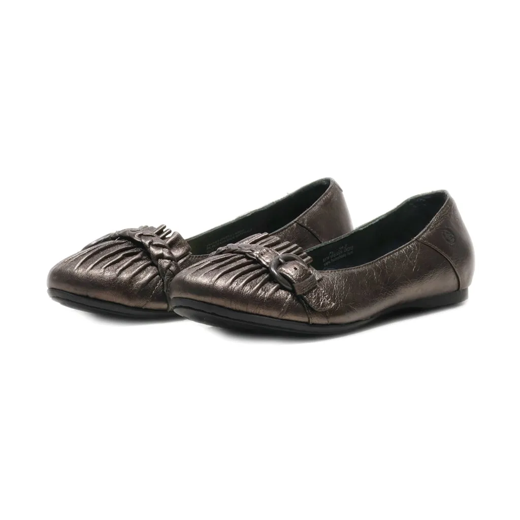 Born Ballerinas Leather Brown Colour For Women