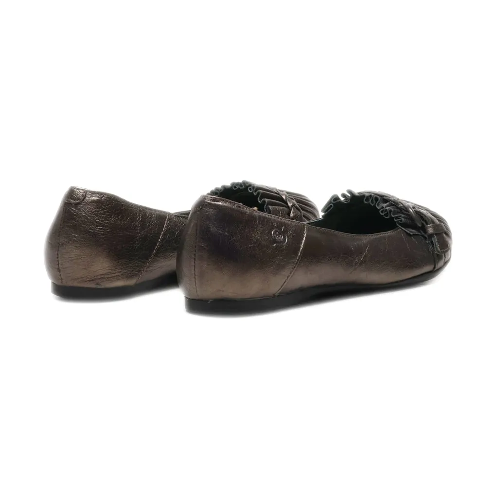 Born Ballerinas Leather Brown Colour For Women