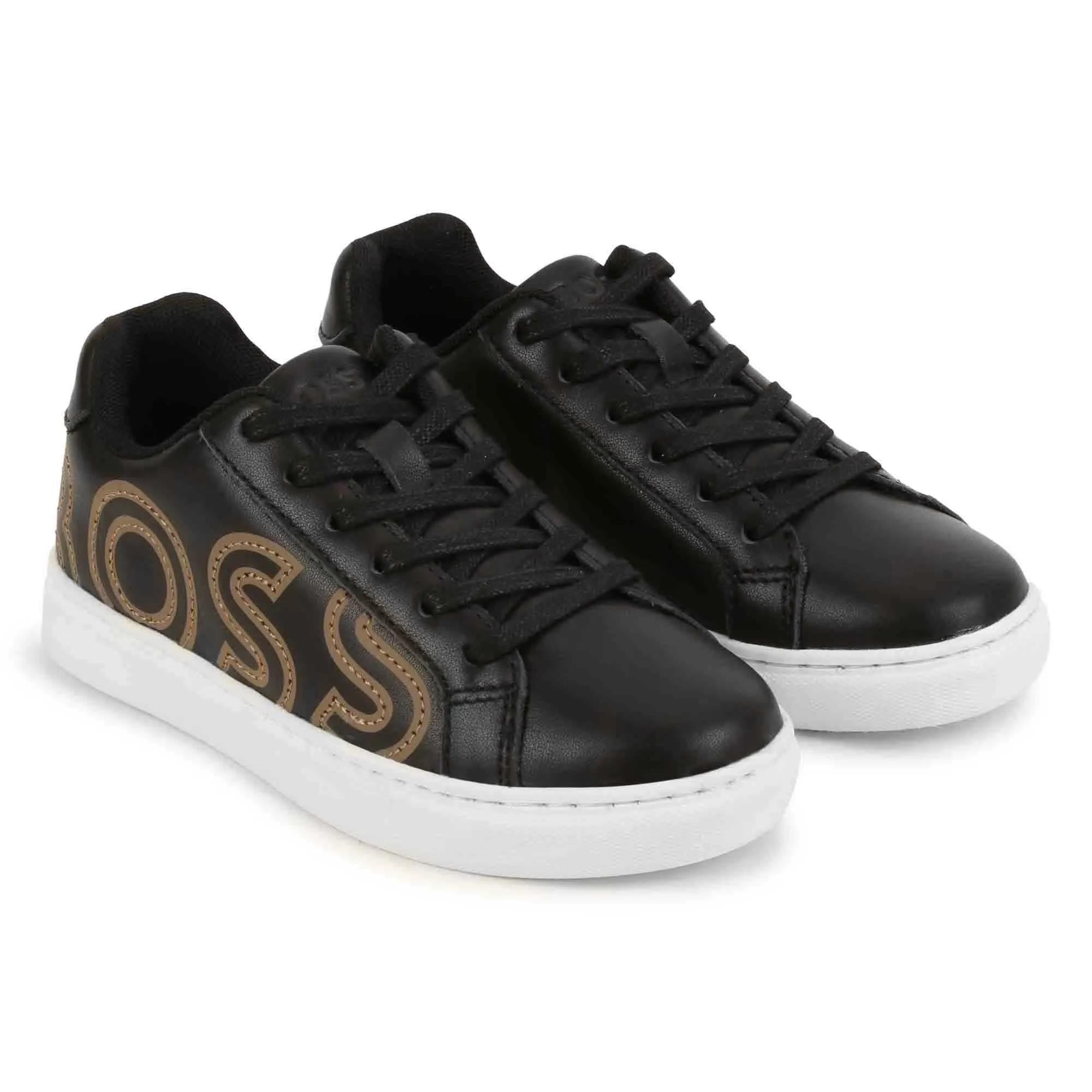 Boss - Black / gold trainers