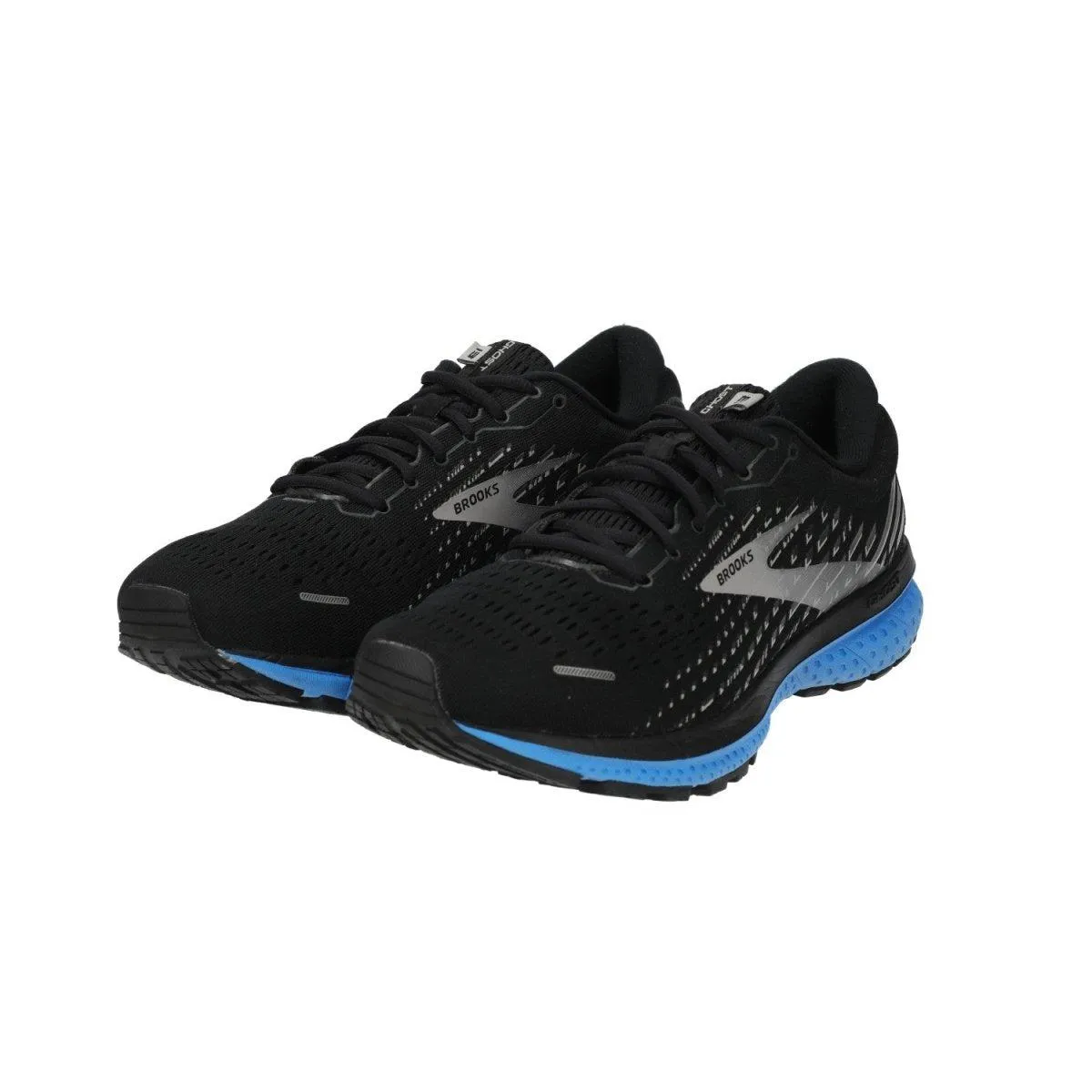 Brooks Ghost 13 Running Sport Shoes Fabric Black Colour For Men