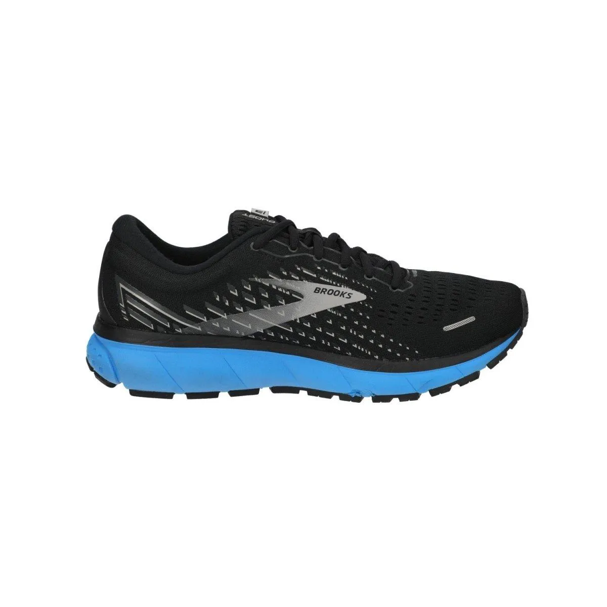 Brooks Ghost 13 Running Sport Shoes Fabric Black Colour For Men