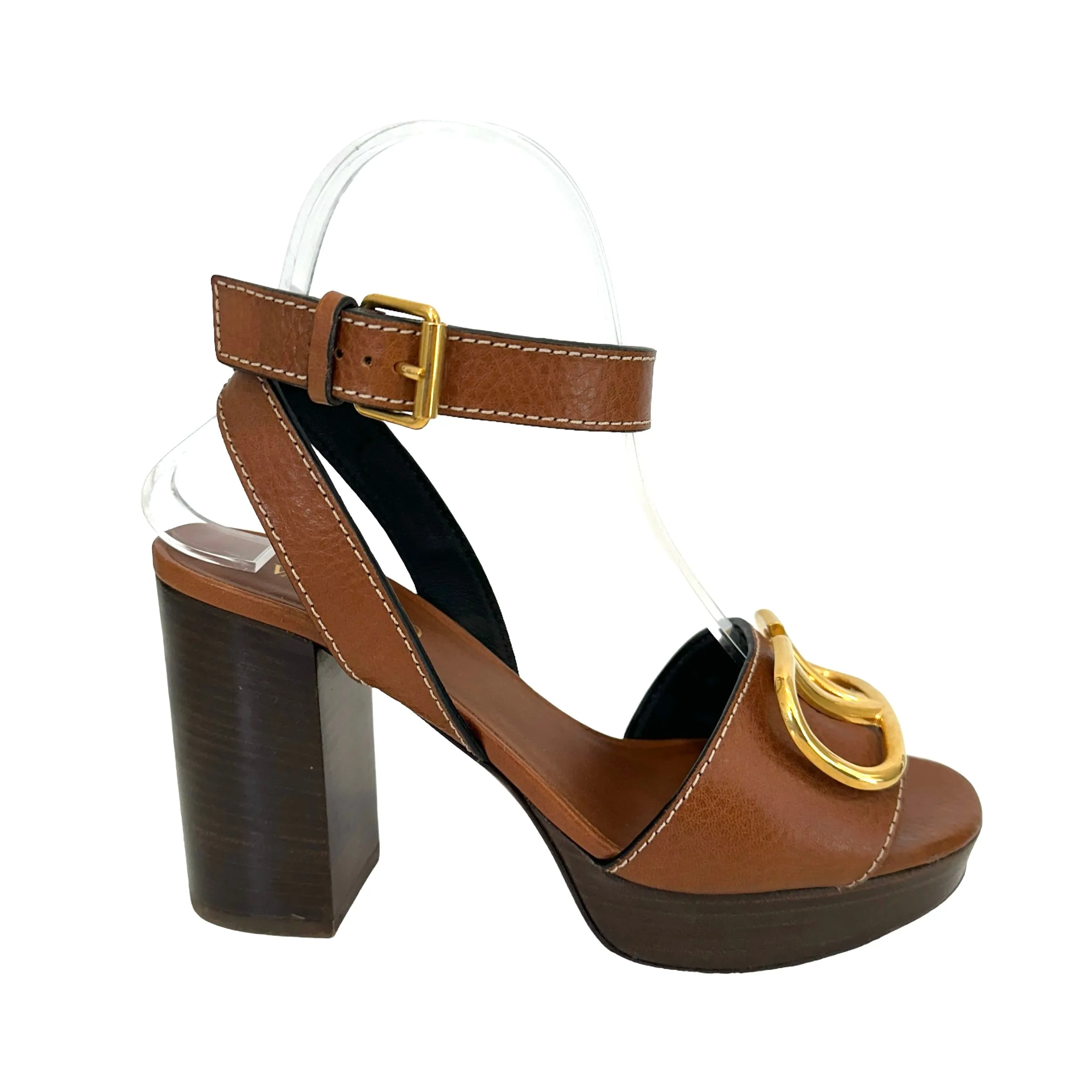 Brown Logo Sandals - 7