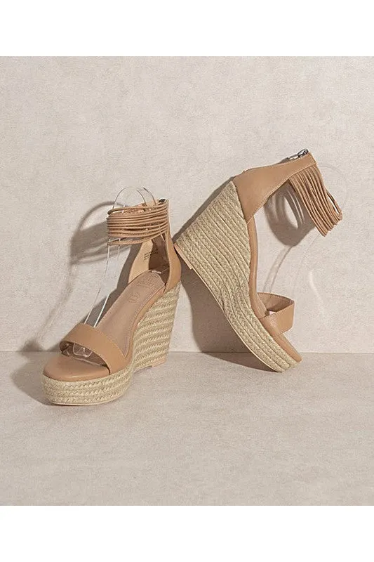 Brown Summer Espadrille High Heels