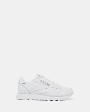 Classic Leather Shoes - Grade School White/White/White