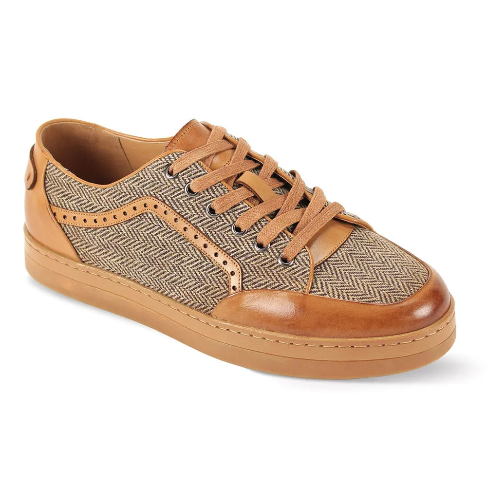 Giovanni Judd Leather & Tweed Dress Casual Sneakers