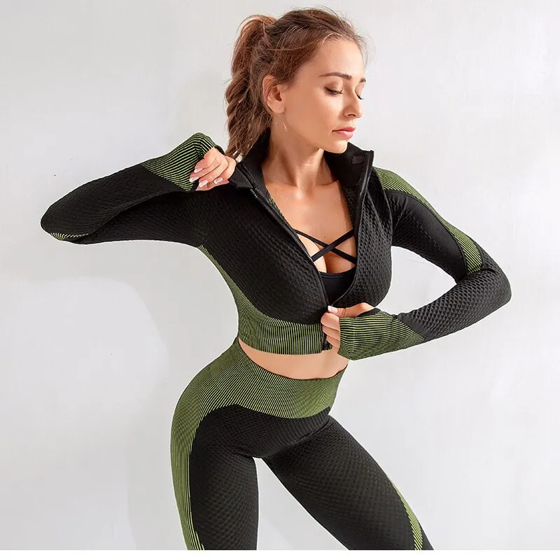 Gym Clothing Fitness Women Yoga Set Sexy Workout Clothes For Women Yoga Sportswear Seamless Set 2 Piece Women Workout Sport Suit