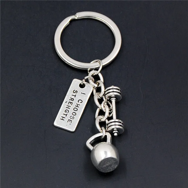 Gym Motivation Keychain