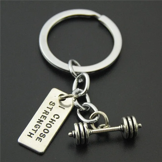 Gym Motivation Keychain