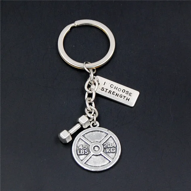 Gym Motivation Keychain