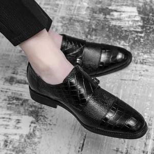 Hnzxzm Fashion Business Leather Oxfords Italy Style Shoes Manager Formal Dress Shoes Wedding Brogue Shoes Men's Shoes Plus Size 38-48