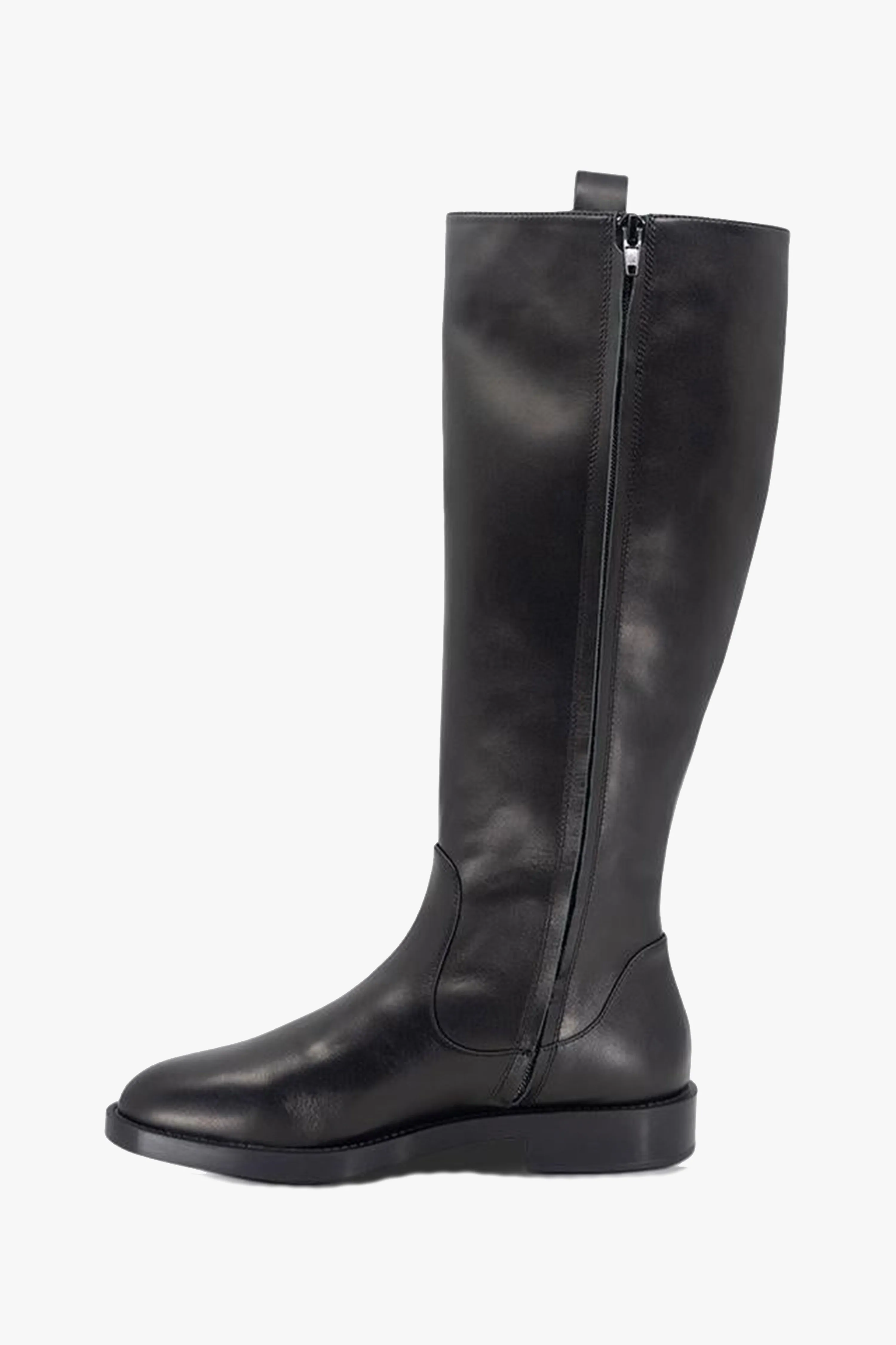 Huntley Black Low Heel Tall Boot