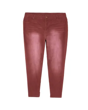 Kensington Skinny Jean | Burgundy