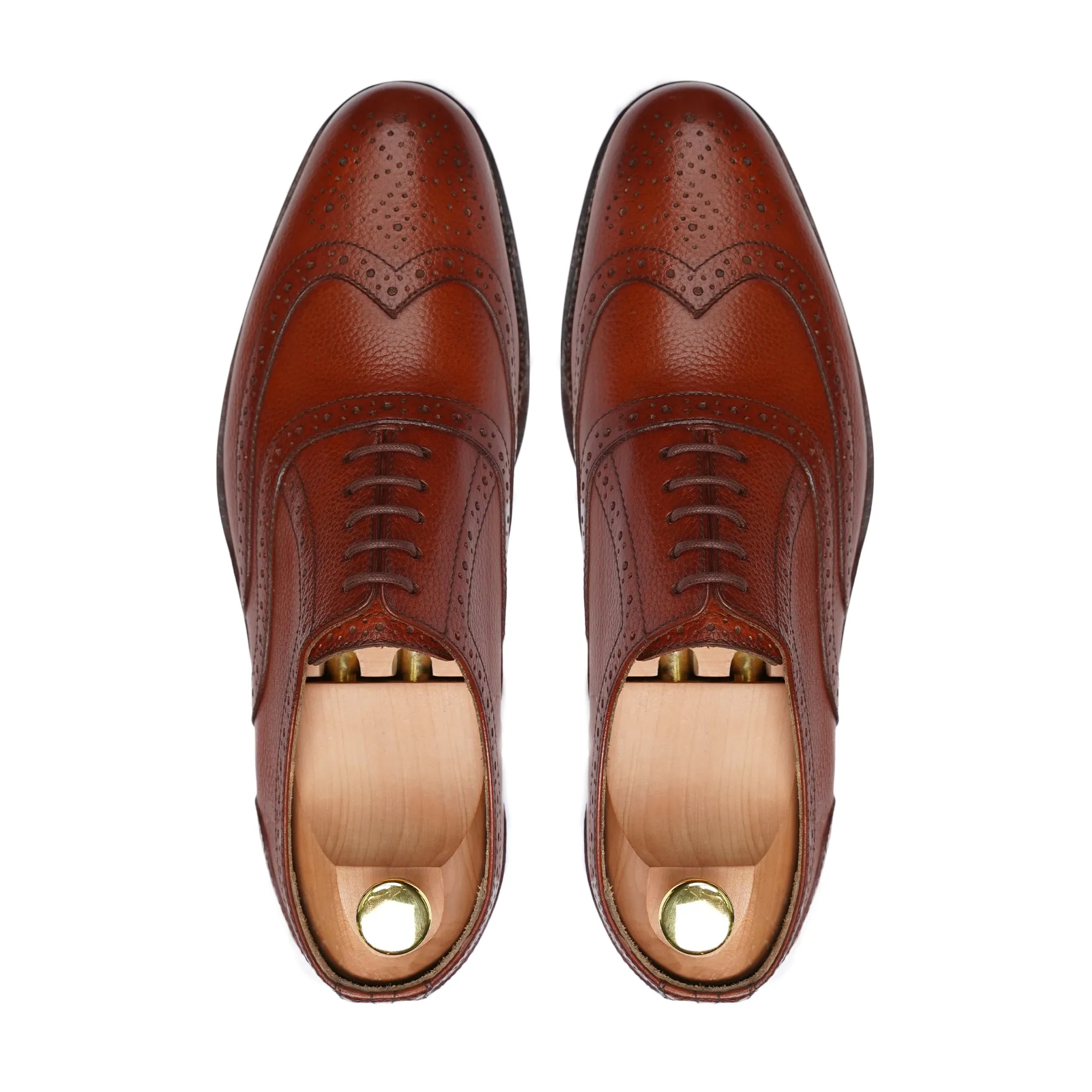 Marburg - Men's Orange Tan Calf Leather Oxford Shoe