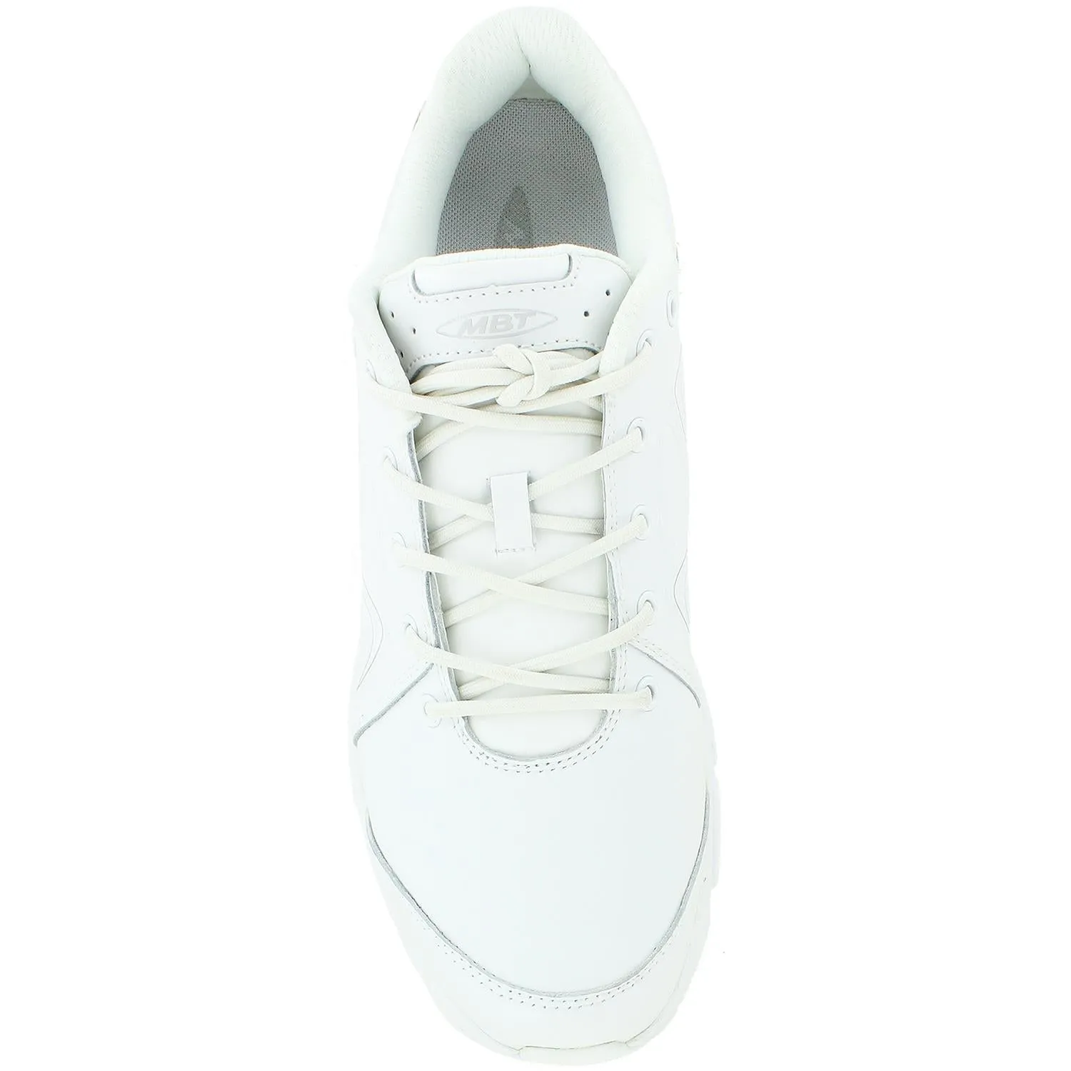 Men's MBT Simba Trainer White/Silver Leather