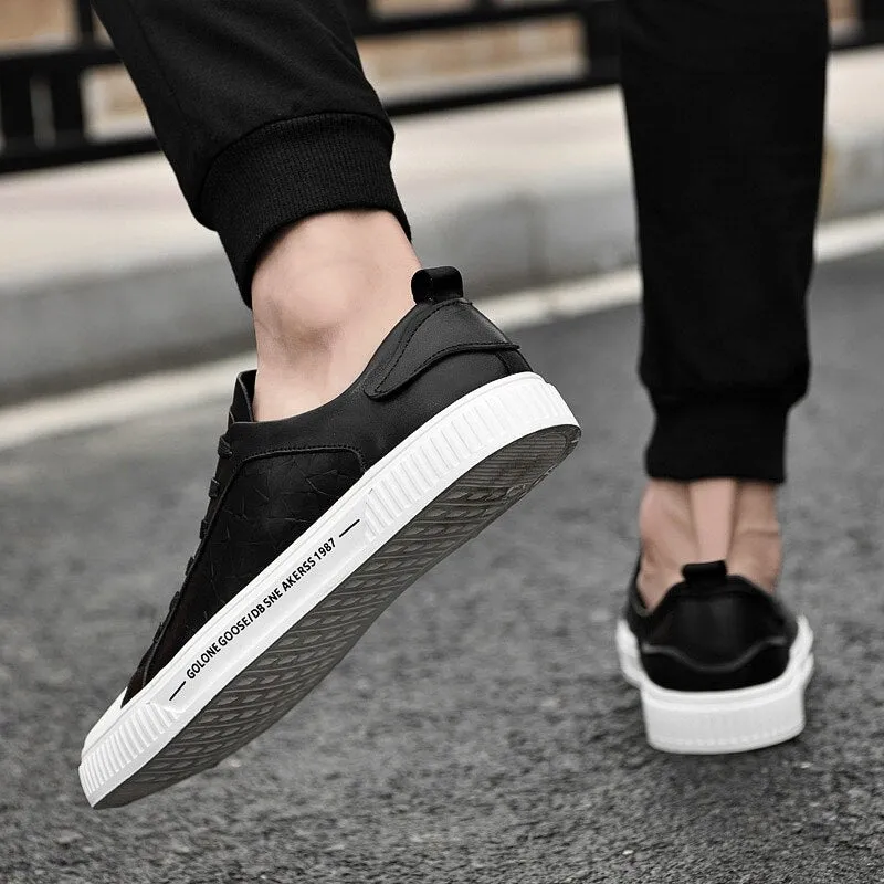 New High Quality White Shoes Men Shoes Men's Casual Shoes Fashion Sneakers Non-Slip Man Footwear Vintage Luxury Shoes Male Flats