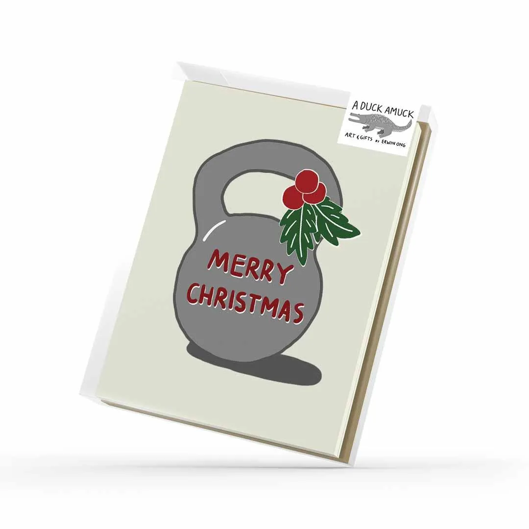 "Merry Christmas" Kettlebell - Greeting Card (Set)