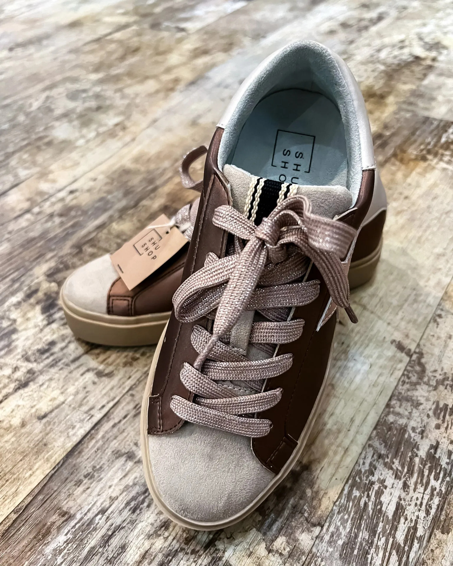 Reba Dark Taupe Fashion Sneakers