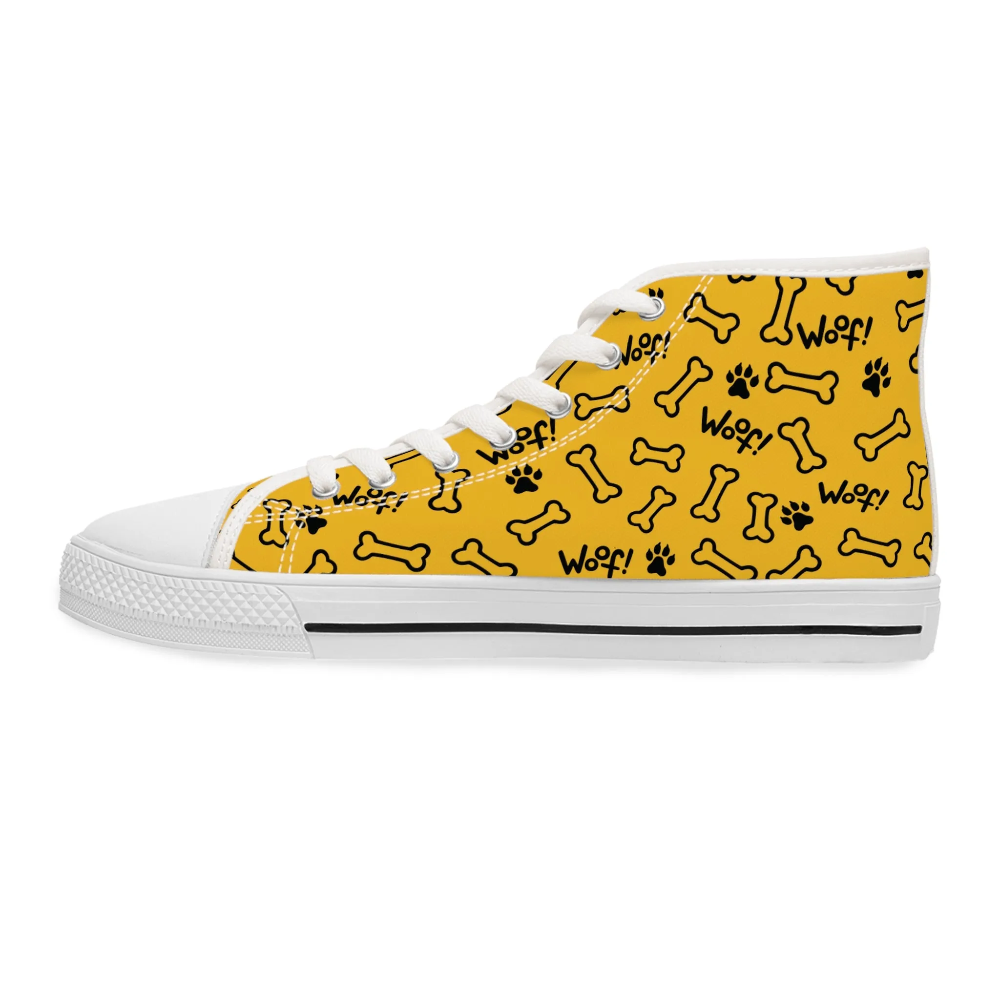 Sneakers - Hi Top - Yellow - Dog Lover