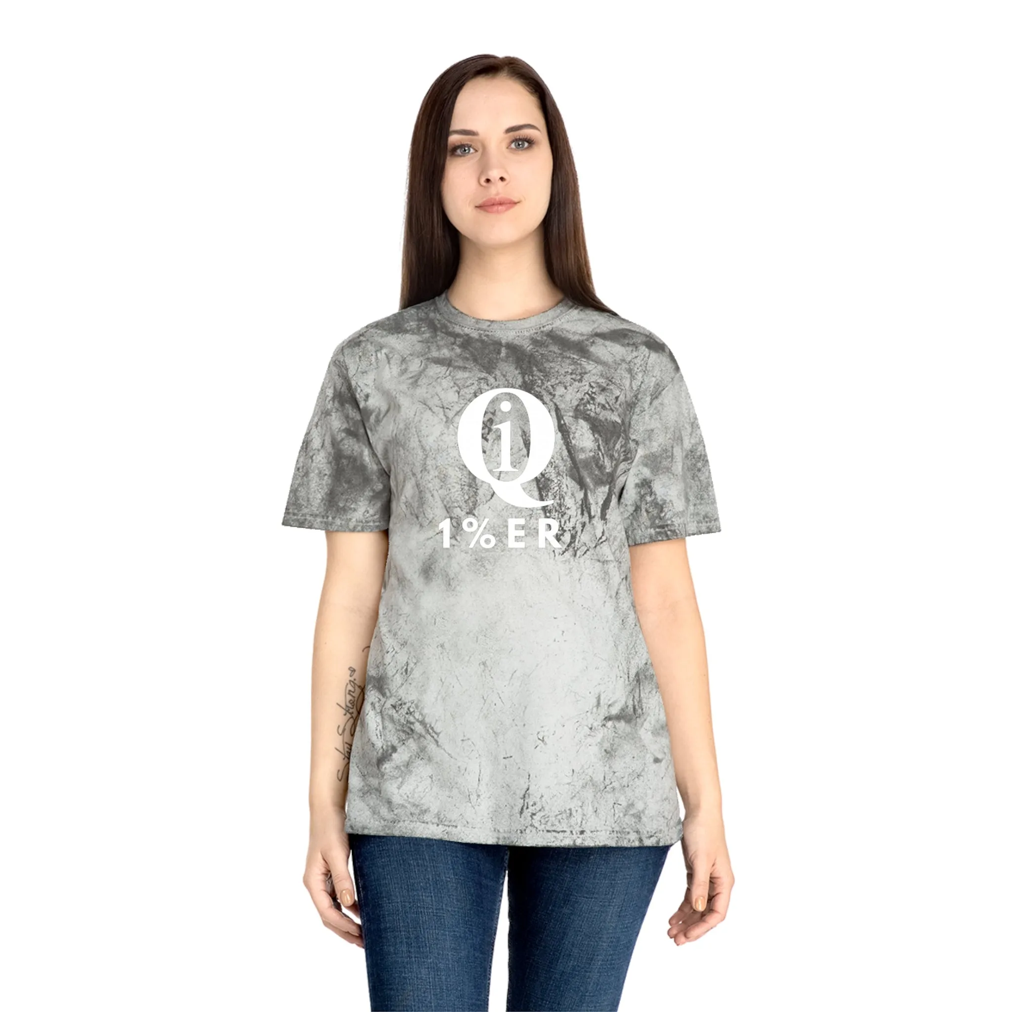 Unisex Color Blast T-Shirt - Trendy Marble Design for Casual Style and Everyday Wear