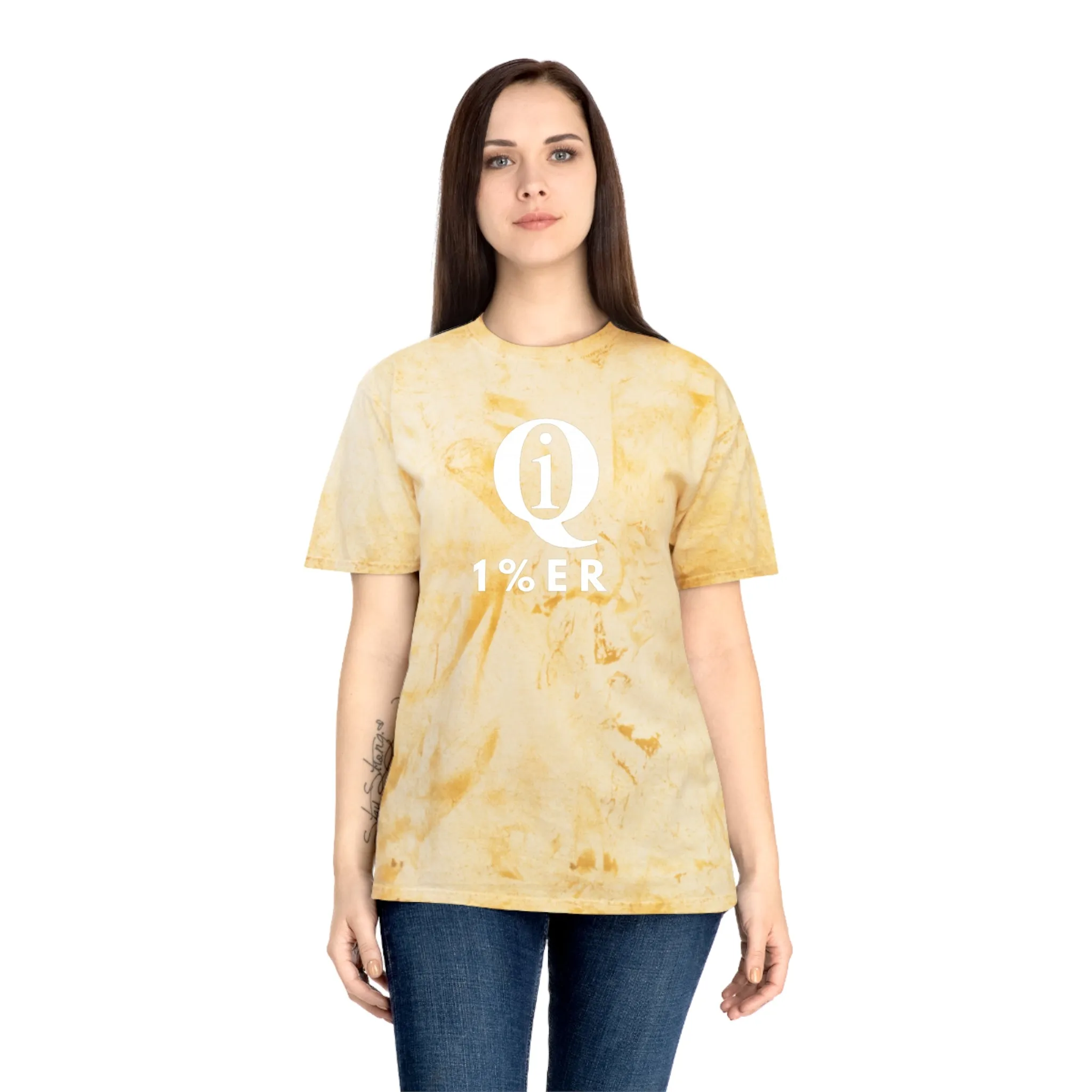 Unisex Color Blast T-Shirt - Trendy Marble Design for Casual Style and Everyday Wear